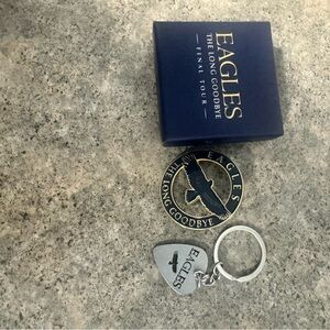 Silver Keychain with Logo